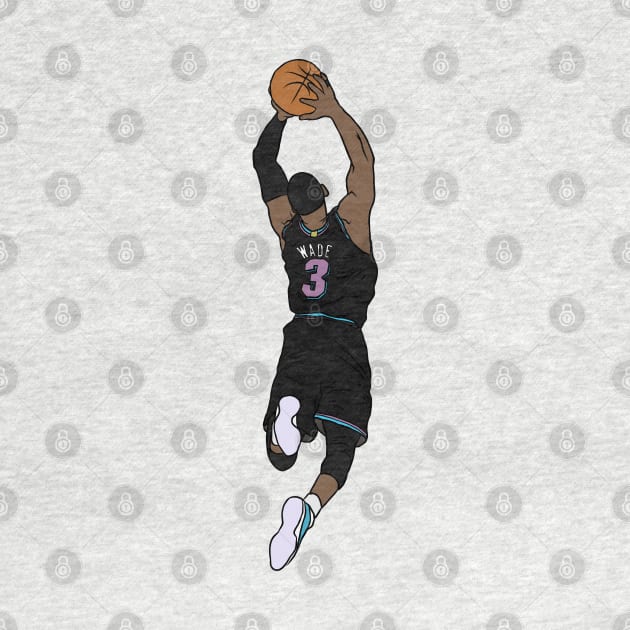 Dwyane Wade Black Miami Vice by rattraptees